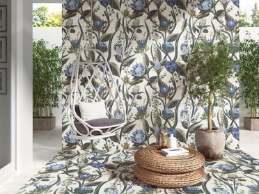 Панно Mural Blue Leaves (комп/36шт) 120x120 от Mainzu (Испания)