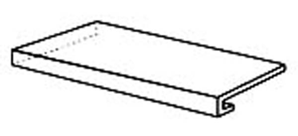 Фронтальная ступень Deep Stone Gradino Costa Retta Beige Nat Ret (204084) 33x120 от AVA Ceramica (Италия)