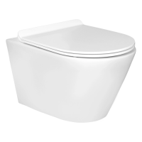 Унитаз подвесной с сиденьем микролифт Aquatek Альфа AQ1910-00 безободковый