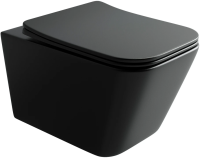 Унитаз подвесной с сиденьем микролифт Ceramica Nova Metric CN3007MB безободковый