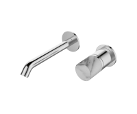 Смеситель для раковины Bronze de Luxe хром с ручкой под мрамор (24686CM)