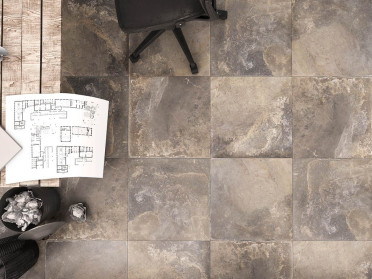 Керамогранит SLUP PA0A Galaxy Brown Rustic Rectified 59.4x59.4 от Goldis Tile (Иран)