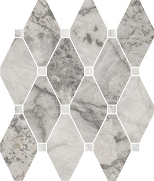 Мозаика OCTAGONE GEMSTONE GREY LAP RET (179145) 30x28 от La Fabbrica (Италия)