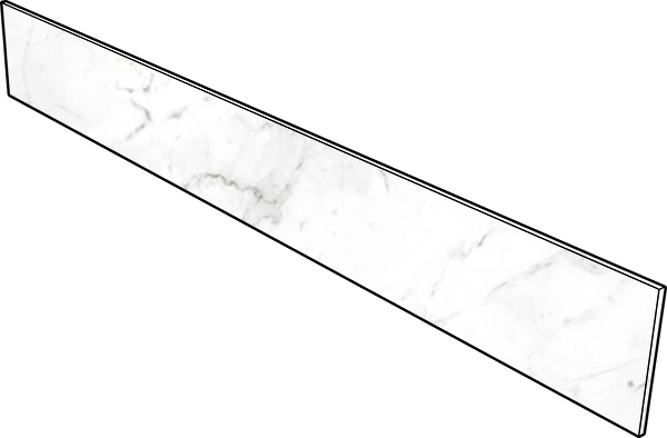 Подступенок Marble Smooth Carrara Blanco 15x120 от Gres de Aragon (Испания)