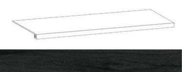 Фронтальная ступень S.WOOD GRADONE 120 WOOD BLA 33x120 от Sant Agostino (Италия)