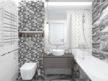 Декор Mania мозаичный серый (MM34102) 25x25 от Laparet