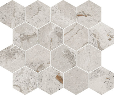 Мозаика Karnis Mosaico Esagona Silver Matt (97430) 33x27.5 от Cerdomus (Италия)