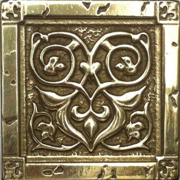 Декор BRONZO-25 вставка VALENCIA латунная 5x5 от BronzoDecor (Россия)
