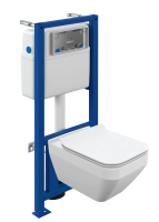 Комплект унитаз с инсталляцией и сиденьем микролифт Cersanit Crea 63997