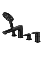 Смеситель на борт ванны Aquatek Бетта AQ1148MB черный