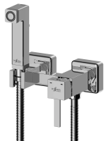 Гигиенический душ со смесителем Rossinka X X25-54 хром