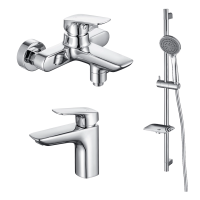 Комплект для ванной 3 в 1 Aquatek Вега AQ1030CR хром