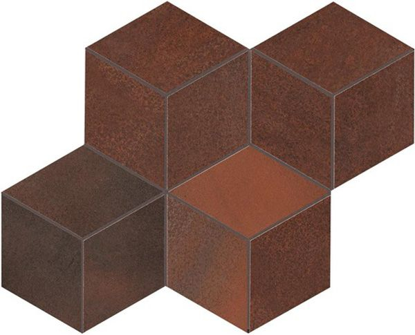 Мозаика Blaze Corten Mosaico Esagono Lapp (A0UM) 30x35 от Atlas Concorde (Италия)