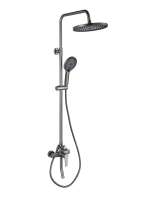 Душевая система Aquatek Лугано AQ2740BGM оружейная сталь