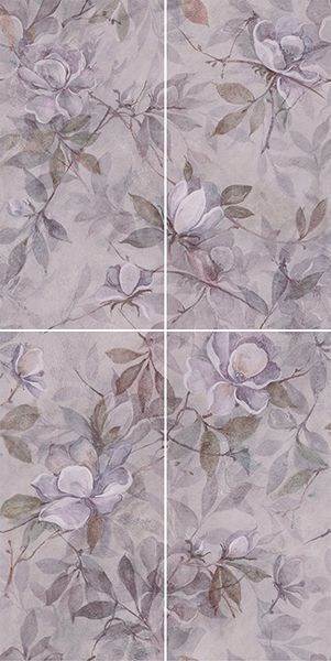 Панно Магнолия 3 матовый из 4 частей (30х60) (VT/C413/4x/11037R) 60x120x9 от Kerama Marazzi (Россия)