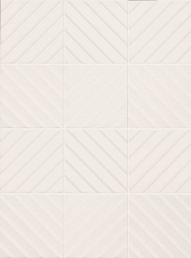 Настенная плитка 4D Diagonal White 20x20 от Marca Corona (Италия)