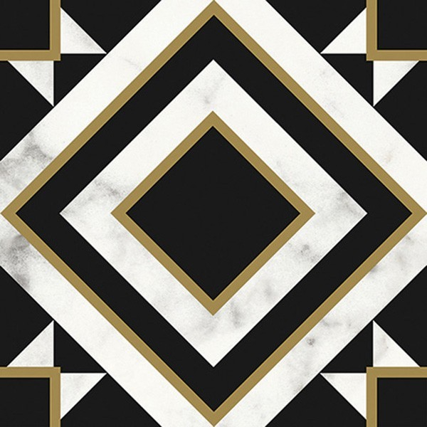 Декор Victorian Marble Blck-Wht Gls 7R (K1222MK9K0) 20x20 от Villeroy & Boch (Германия)