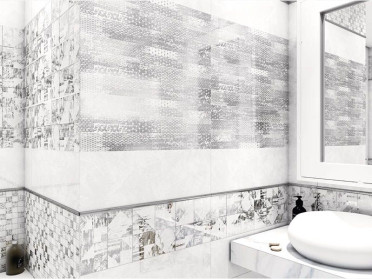 Вставка декоративная Vesta Silver 60x20 от AltaCera (Россия)