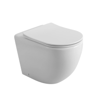 Унитаз приставной с сиденьем микролифт BelBagno Sfera-R BB2141CBR/SC безободковый