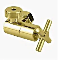 Вентиль Сунержа 3D левый крест 03-1306-0134 золото