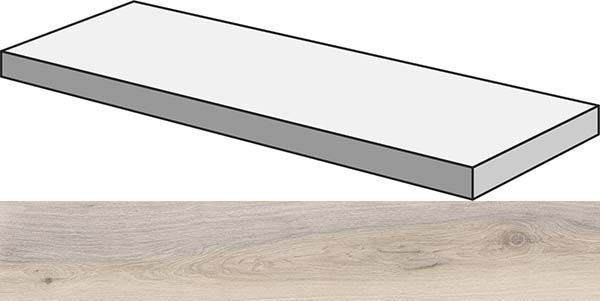 Угловая ступень ECO CHIC ANG.TOP DX ALMOND RET правая (PF60006670) 32x120x4.5 от ABK Ceramiche (Италия)