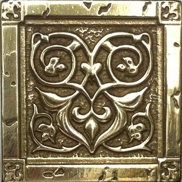 Декор BRONZO-25 вставка VALENCIA латунная 5x5 от BronzoDecor (Россия)