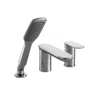 Смеситель на борт ванны на 3 отверстия Bravat Gina F565104C-2-ENG