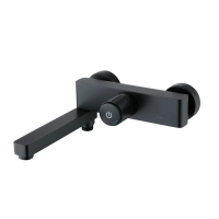 Смеситель для ванны и душа IDDIS Slide SLIBLBTi02WA для ванны с управлением Push Control черный матовый