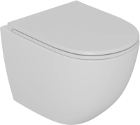 Унитаз подвесной с сиденьем микролифт D&K Matrix DT1396016 безободковый