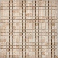 pixmosaic PIX 231 Cream marfil, чип 15x15 мм, сетка 305х305x4 мм, Полированная