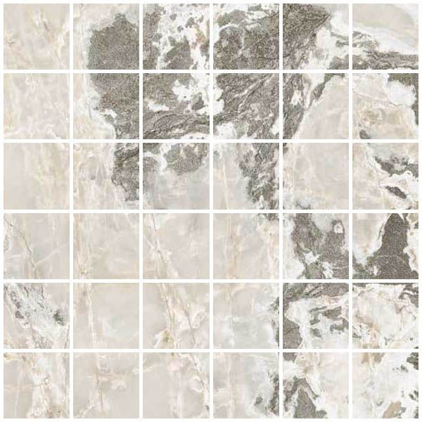 Мозаика ONYX&MORE WHITE BLEND SATIN MOS 5X5 (767757) 30x30 от Casa Dolce Casa (Италия)