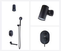 Душевой комплект Bronze de Luxe Scandi 14582-501B черный