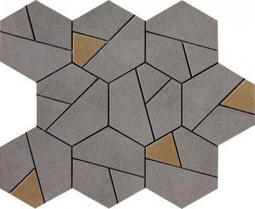 Мозаика Boost Smoke Mosaico Hex Yellow (AN68) 25x28.5 от Atlas Concorde (Италия)