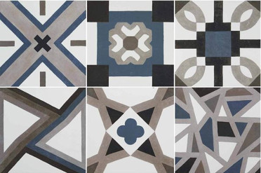 Керамогранит Niza Azul (6 дизайнов) 20x20 от Roca (Испания)