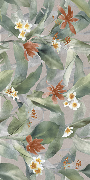 Керамогранит Floresta 17550 джунгли многоцветный ректификат 60x120 от Mei (Германия)