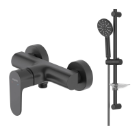 Комплект смесителей для душа Aquatek Оберон AQ1232MB черный