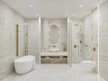 Декор Gala Ivory Geometry Decor 24.2x70 от Eletto Ceramica (Россия)