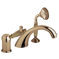 Смеситель на борт ванны с выдвижным душем Cezares Elite ELITE-BVDM-02-M бронза