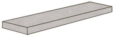 Угловая ступень POETRY STONE RELOADED ANGS.BASALTINA SILVER NAT R (PF60017682) 32x120 от ABK Ceramiche (Италия)