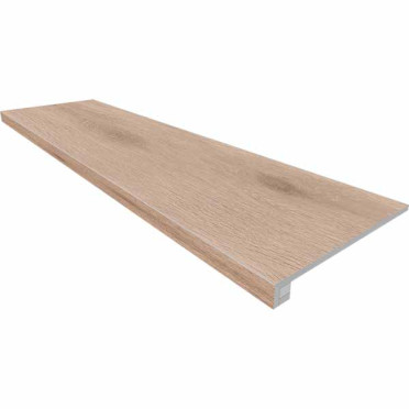 Комплект (Ступень SI01(33x120)непол.(прямоугол.бортик)без насечек+Подступенок(14.5x120) 33x120 от Ametis (Россия)