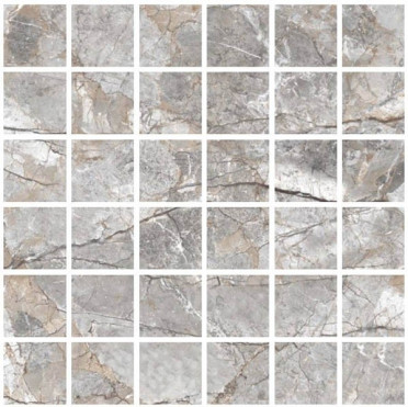 Мозаика NIROVA SILVER Rocker (47х47) 29.7x29.7 от Varmora (Индия)