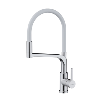 Смеситель для кухни с выдвижной лейкой Omoikiri Sinto 2 Plus-BN-WH 4994468 нержавеющая сталь