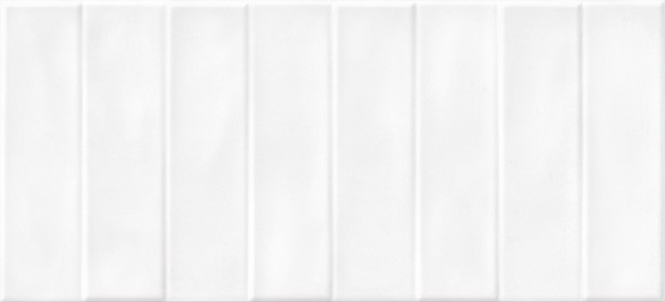 Настенная плитка Pudra кирпич рельеф белый (PDG054D) 20x44 от Cersanit (Россия)