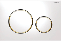 Кнопка смыва Geberit Sigma 20 115.882.KK.1 белая/золото