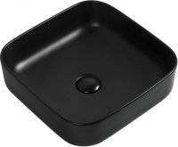 Раковина накладная Aquanet City 40 T-26 MB черная