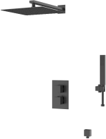 Душевая система D&K Bayern.Liszt DA2515705A04 черная