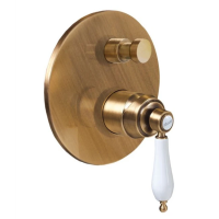 Встраиваемый смеситель для душа с переключателем Cezares Aphrodite APHRODITE-VDIM2-02-Bi бронза