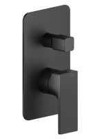 Смеситель для душа Nobili SE124100BM SEVEN на 2 выхода внешняя и внутренняя часть