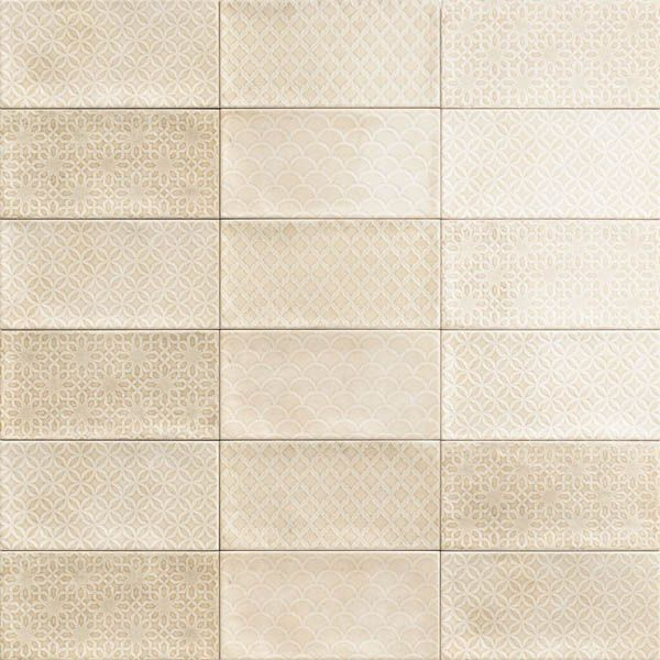 Настенная плитка Rev. DECOR CAMDEN BONE 10x20 от Mainzu (Испания)
