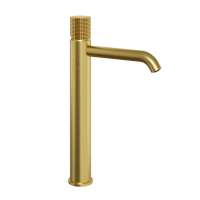 Смеситель для раковины Paini Cox Grip высокий, матовое золото